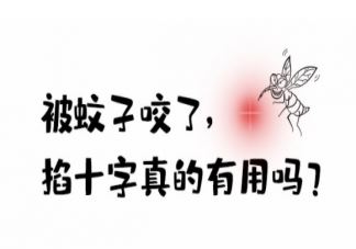 被蚊子咬了掐十字能止痒吗 涂口水可以止痒吗