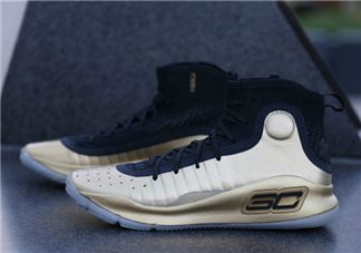 under armour curry4 parade怎么样？库里第四代战靴金属色细节照片