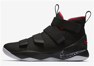 nike lebron soldier 11 bred多少钱？耐克士兵11黑红配色专柜价格