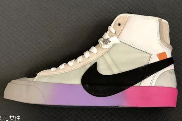 off white联名nike blazer mid彩虹版在哪买_多少钱