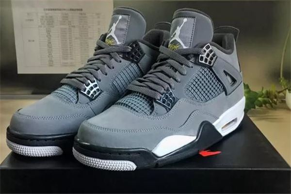 aj4 cool grey开箱测评 aj4酷灰复刻开箱实物图