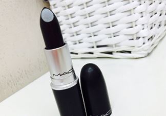 mac black night价格 mac黑色唇膏black night试色