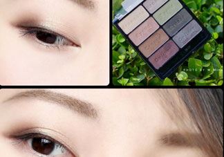 wet n wild8色眼影盘试色_画法教程