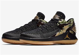 air jordan 32 low tiger camo虎纹迷彩发售时间_实物曝光