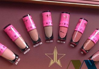 jeffree star mini唇釉色号_jeffree star mini唇釉试色图