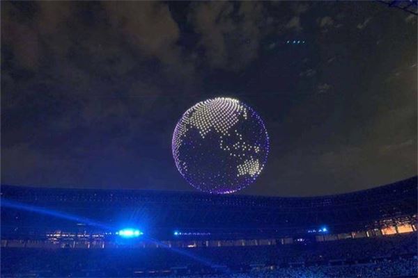 无人机组成东京奥运会徽后拼出地球 东京奥运会开幕式出厂顺序
